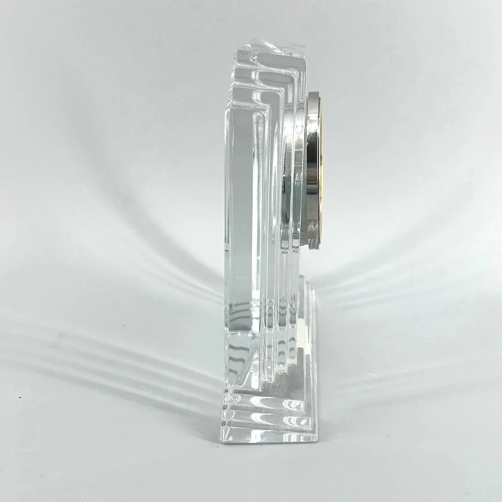 Waterford Crystal Metropolitan Clock Art Deco Lead Crystal Ireland NEW Battery